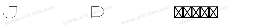 Jacques Regular字体转换